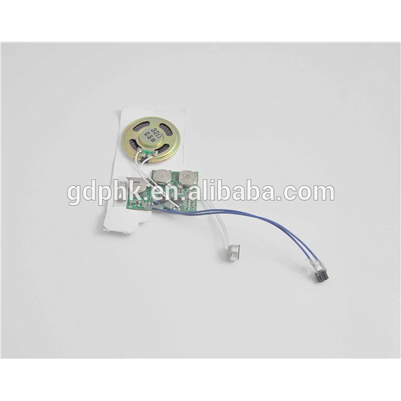 Greeting card sound module/Recordable sound chip