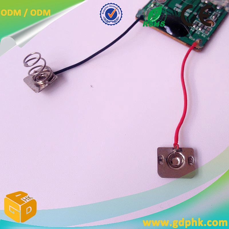 greeting card sound module with customized music