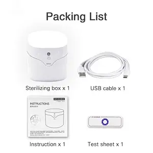 LED UV Sterilizing Box Portable/sterilizing anywehre Sterilize mask/ nipple/keys/ lipstick/coins/ shaver