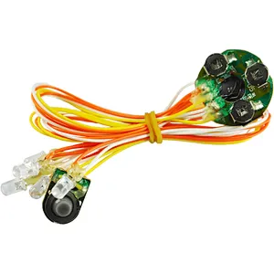 led flashing control chip/ Waterproof sound modules sound ic with press button for toys