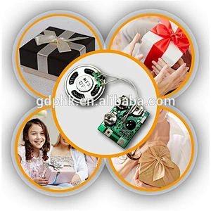 recordable sound module for greeting cards / light sensor sound module