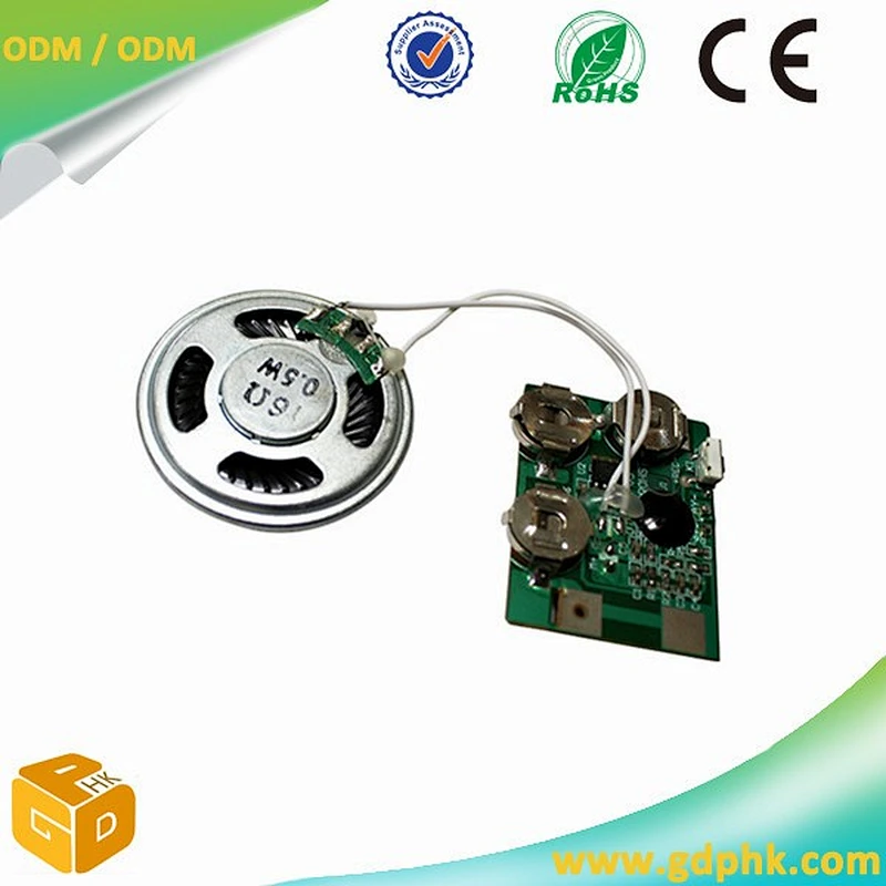 High quality recordable sound chips for books/light activated sound chips