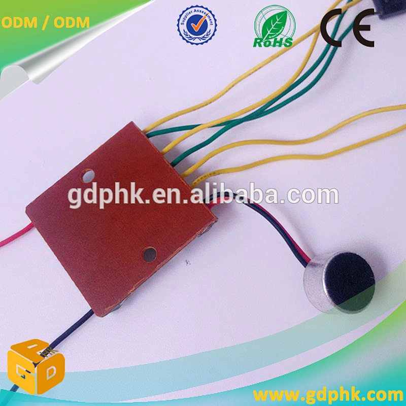 Funny musical sound chip for card voice recording music chips for toys and greeting cards