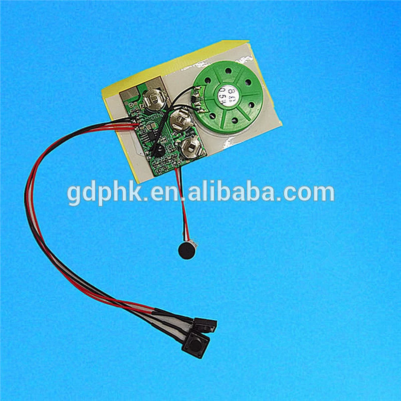 light sensor recordable sound module for greeting cards