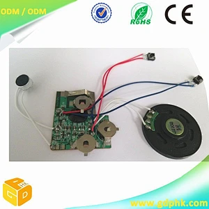 New custom High sound quality recordable greeting card music chip