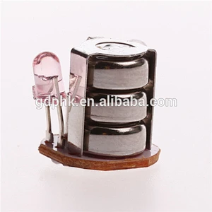 Vibration switch control flashing led module with 3pcs batteries