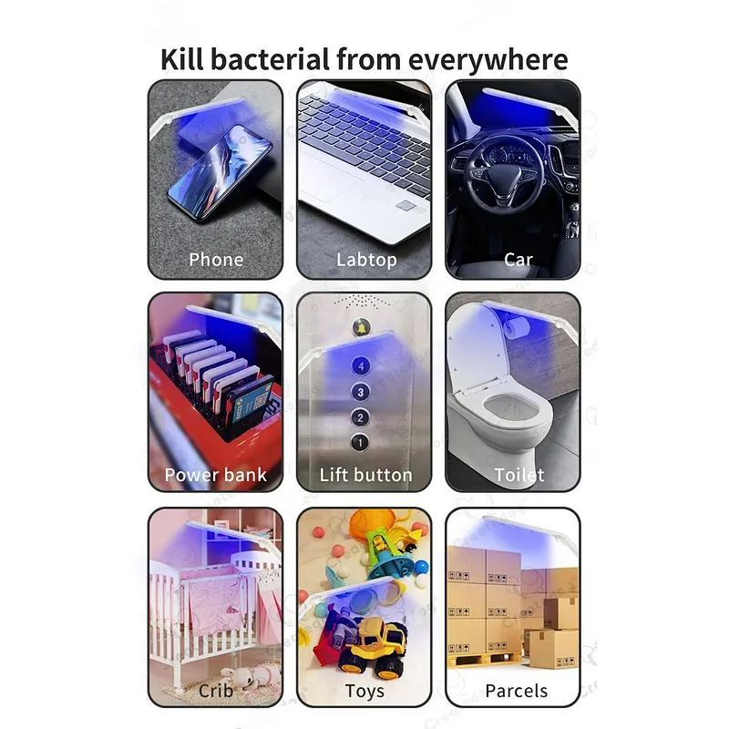portable led UVC sterilizing stick led stick  light