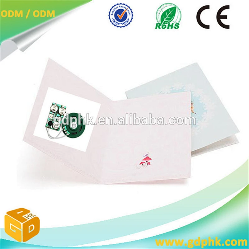 Happy birthday musical sound chip for christmas greeting card