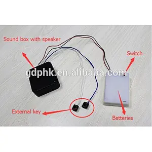recordable sound chip for toy push button sound modules with battery box