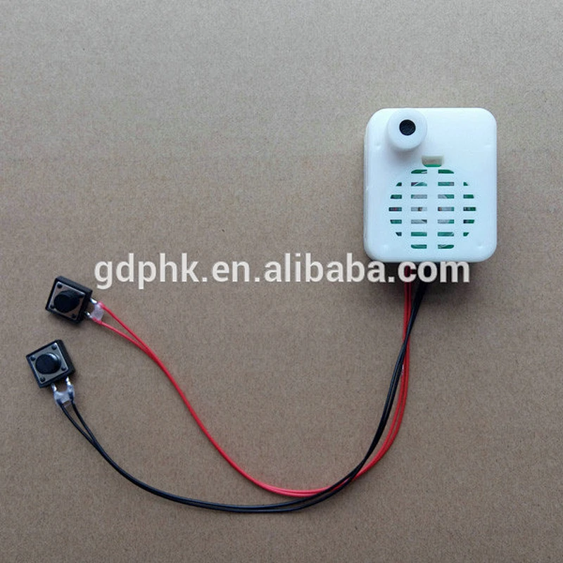 Custom voice recording module, programmable sound chip music buttons for stuffed animals