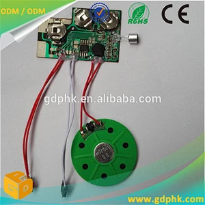 push button control greeting card sound chip mini voice recorder sound chip for toy