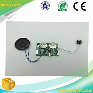 customized recordable greeting card sound module/recordable sound module