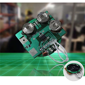 battery operated recordable voice and play out chip board