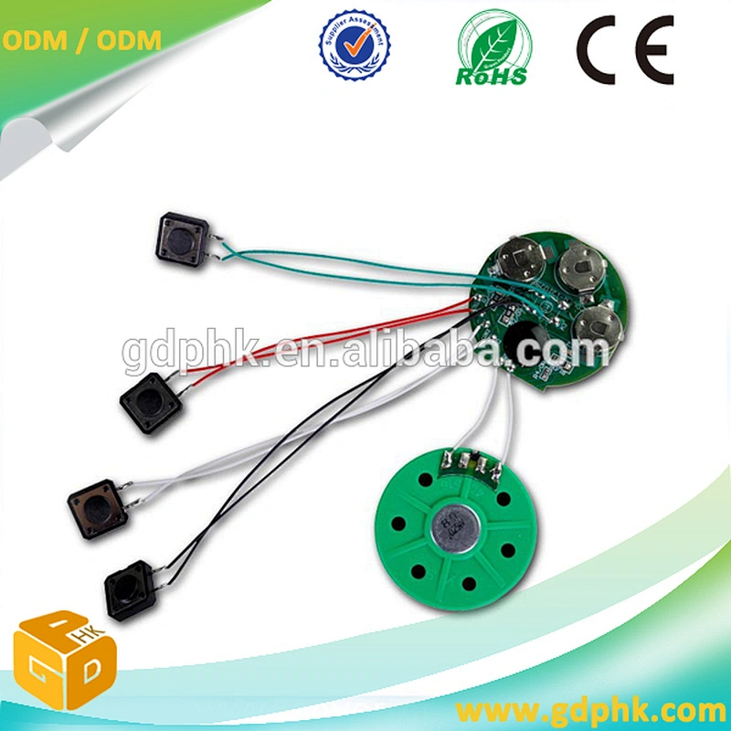 Electronic music push buttons small voice recorders module for cards voice recorders for stuffed animals