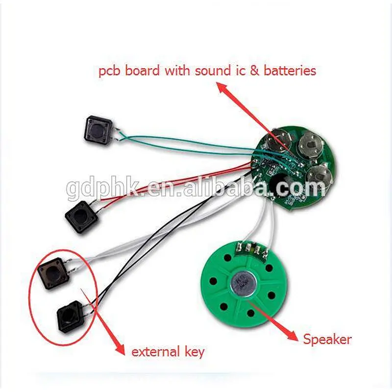 greeting card sound chip recordable sound module for greeting cards