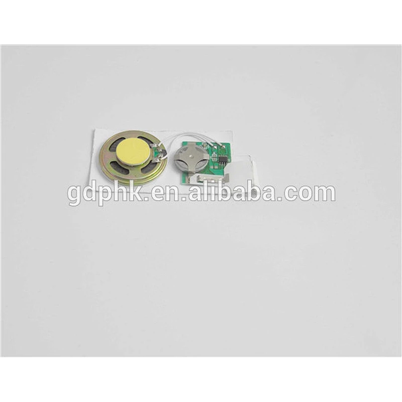 Electronic programmable musical chips for greeting card
