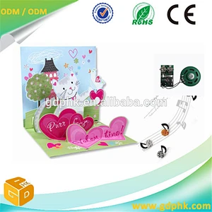 Thin sound chip pre recordable sound chip for greeting card