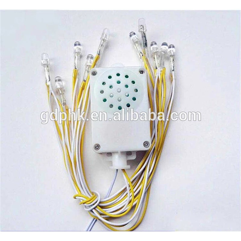 Led Light Activated sound module push button sound box for toys and dolls