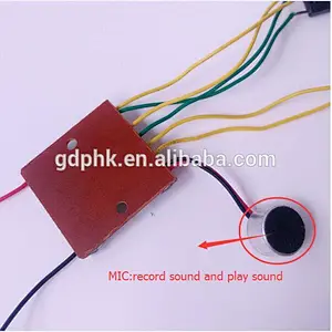 push button voice recorder sound module/voice record/playback device