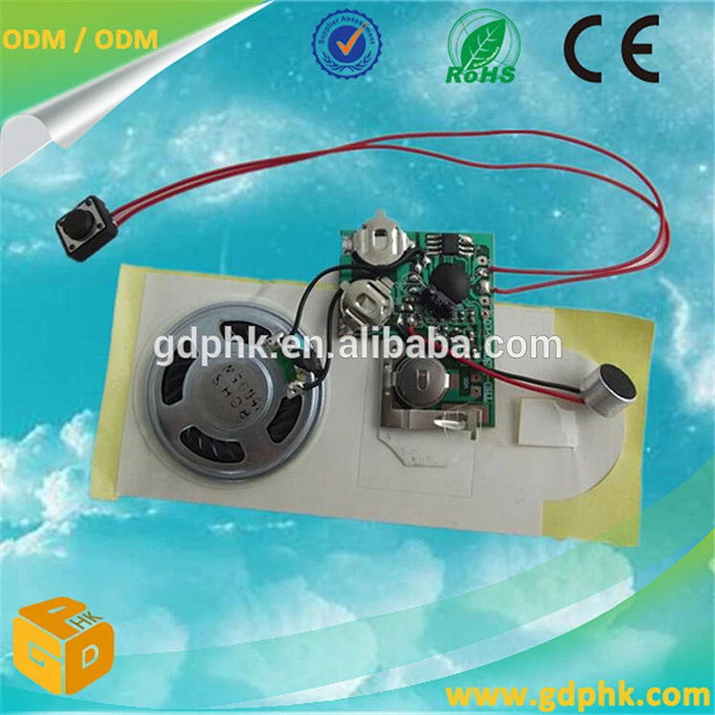 Record-able Sound Chip greeting card sound module Sound chip