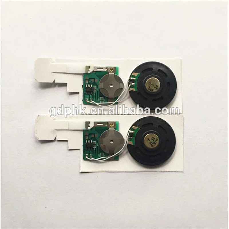 greeting card music chip plush toy greeting card sound chip