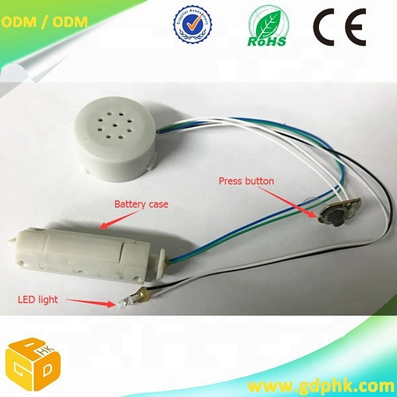 Squeeze Button Activated Module press button voice box for toy