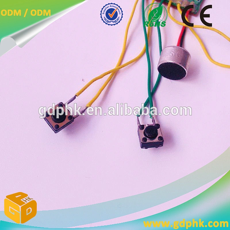 voice recording device greeting card sound recording device for toy