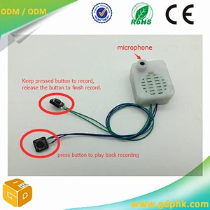 Motion sensor audio player touch activated sound module for baby toys