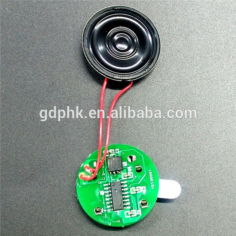 Hot selling voice recordable sound module for wedding invitation card