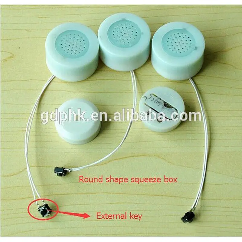 Push button voice box recordable play back motion sensor sound module with button