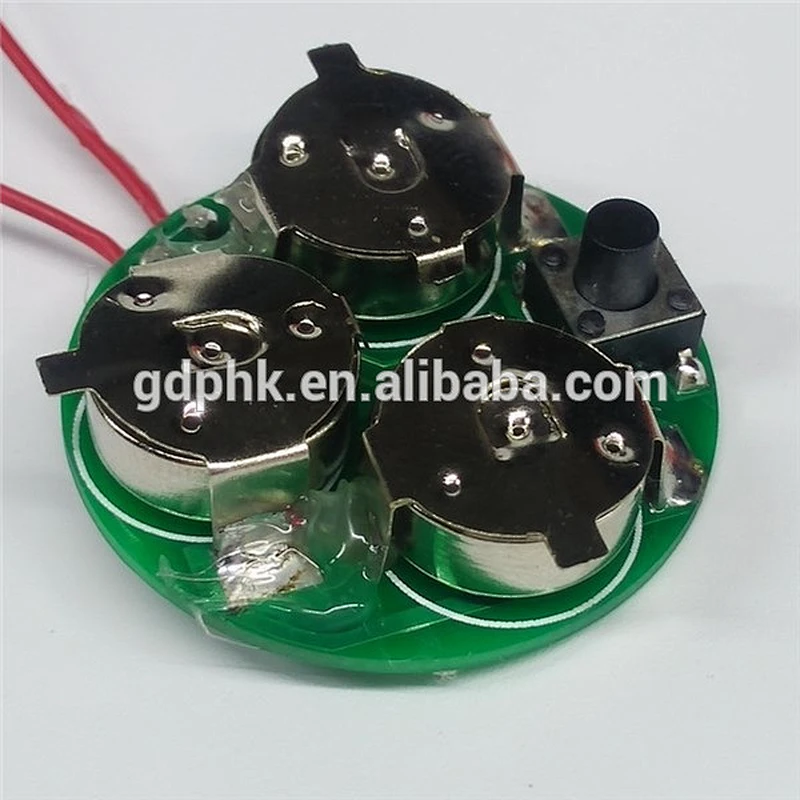 Greeting card sound module/Recordable sound chip with push button