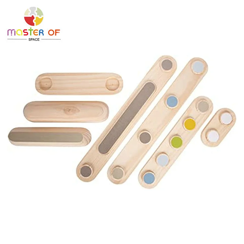 Montessori home obstacle course wood gymnastics balance beam for kids W01F064