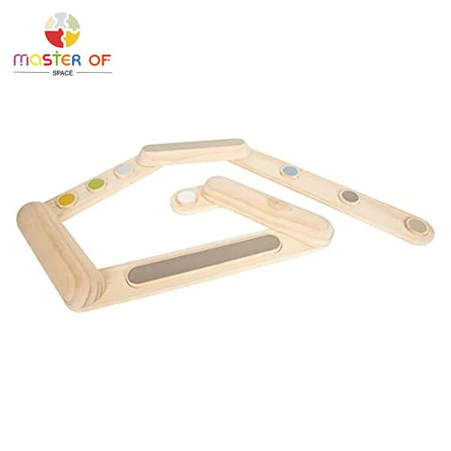 Montessori home obstacle course wood gymnastics balance beam for kids W01F064