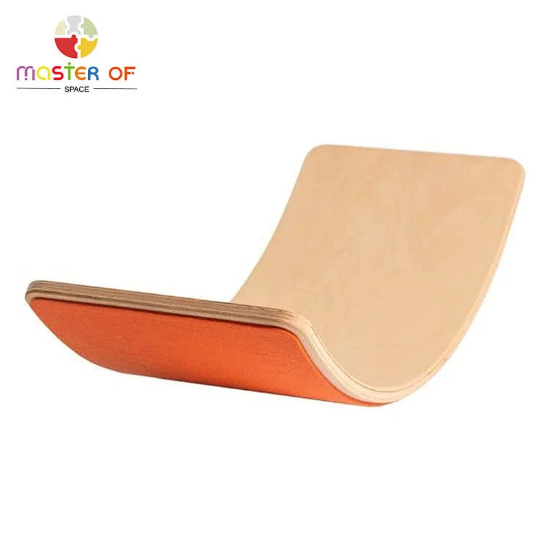 Educational Playing Yoga Toys Wooden Curvy Balance Board for Kids W01F065E