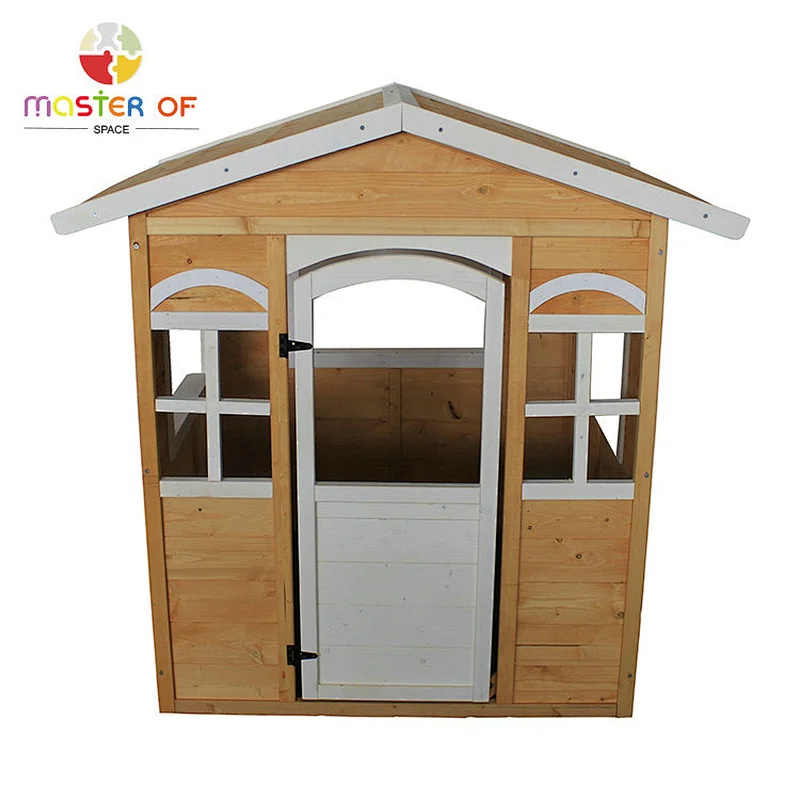 High Quality Backyard Outdoor Small Wooden Playhouse For Kids W01D084