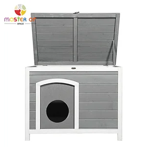 Popular Pet House Outdoor Lockable Wooden Dog Kennel With Oping Roof W06F157