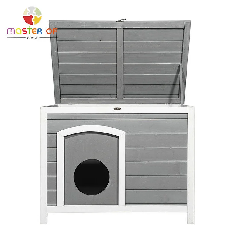 Popular Pet House Outdoor Lockable Wooden Dog Kennel With Oping Roof W06F157