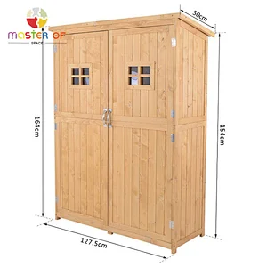 Good Quality Outdoor Backyard Shed Wooden Tool Storage Cabinet W06F162