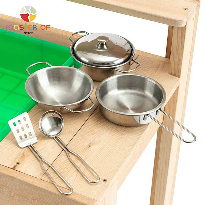 wholesale cheap outdoor toys wooden mud play kitchen for kids W10C770