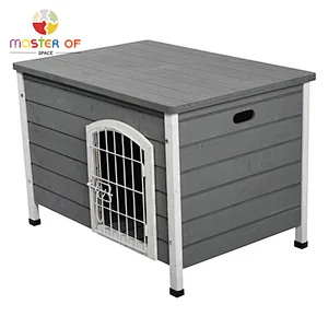 Double indoor medium wooden dog crate for sale W06F147