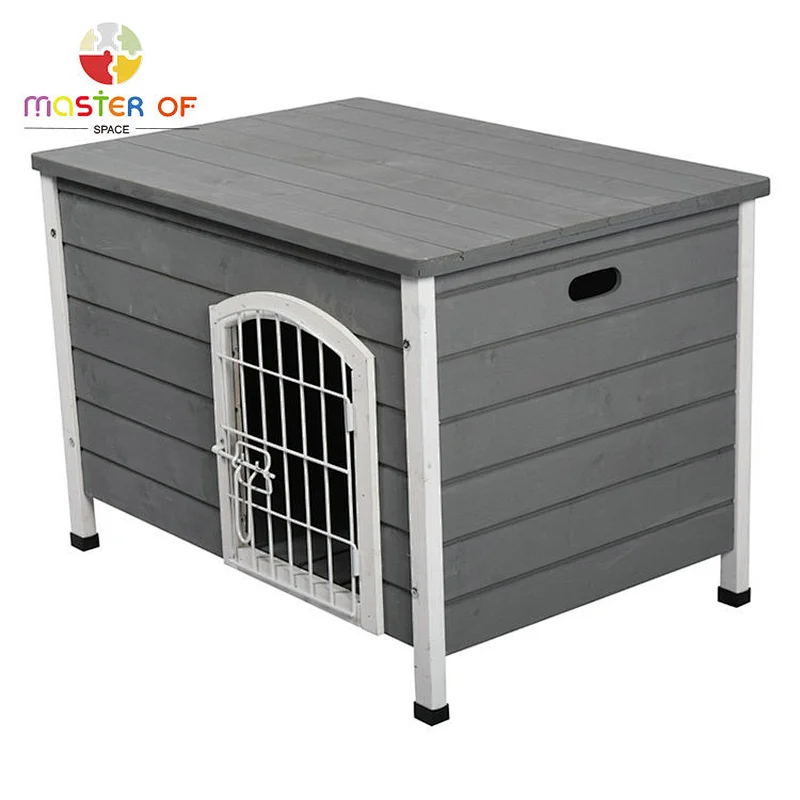 Double indoor medium wooden dog crate for sale W06F147