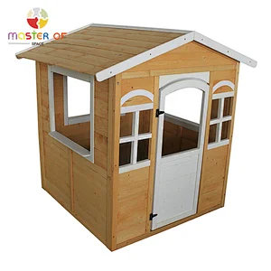 High Quality Backyard Outdoor Small Wooden Playhouse For Kids W01D084