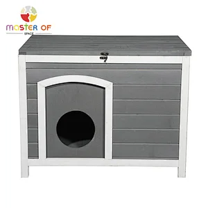 Popular Pet House Outdoor Lockable Wooden Dog Kennel With Oping Roof W06F157