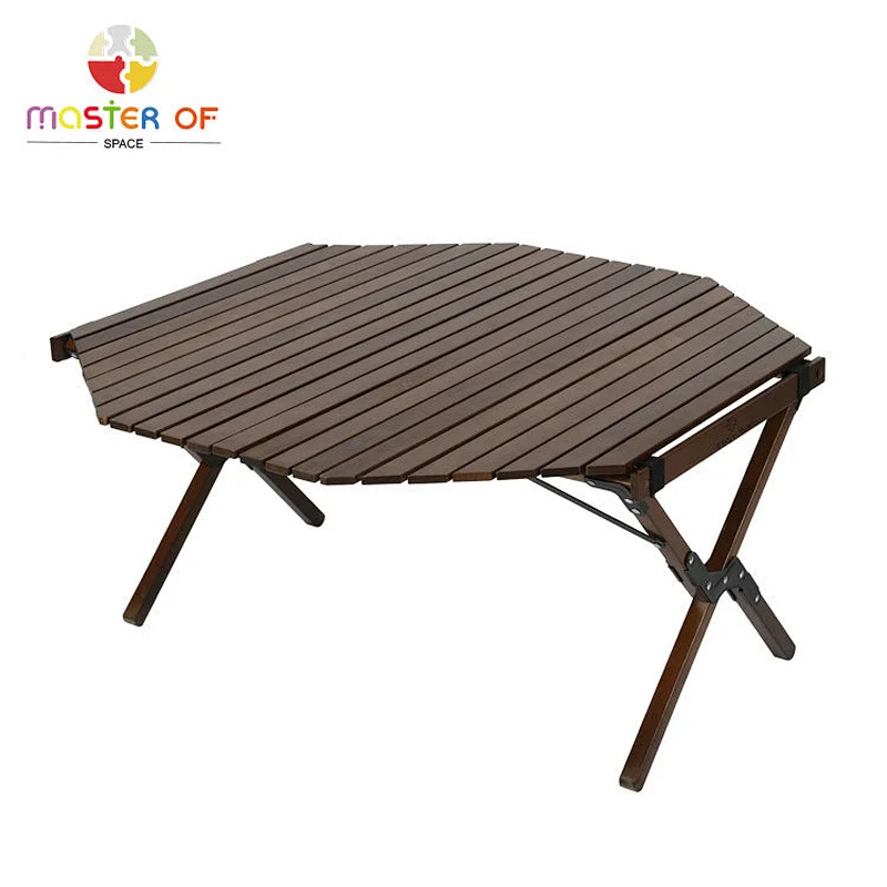 outdoor camping wooden portable picnic table W08C348