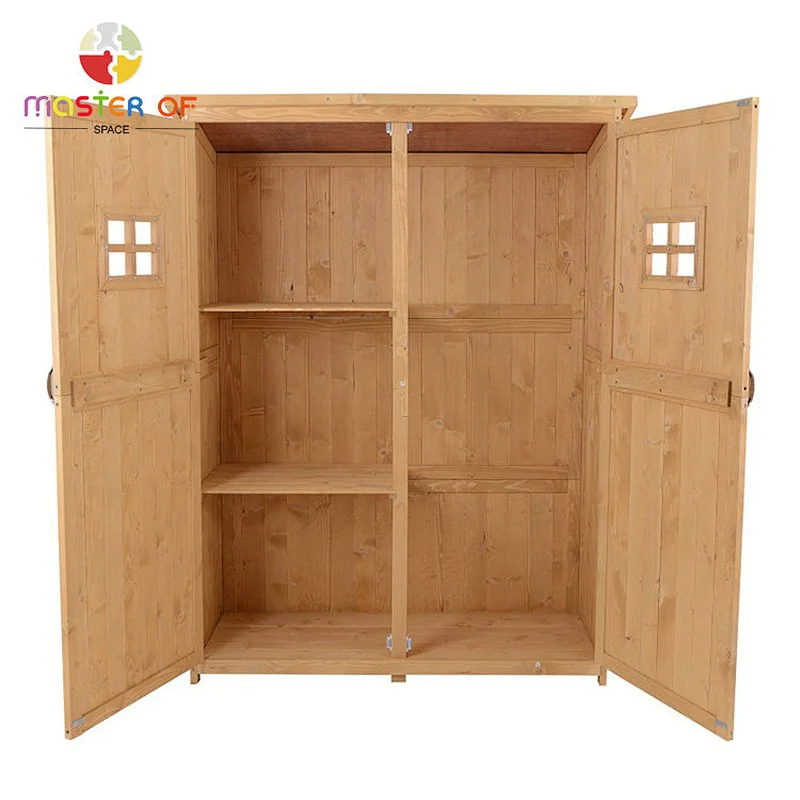 Good Quality Outdoor Backyard Shed Wooden Tool Storage Cabinet W06F162