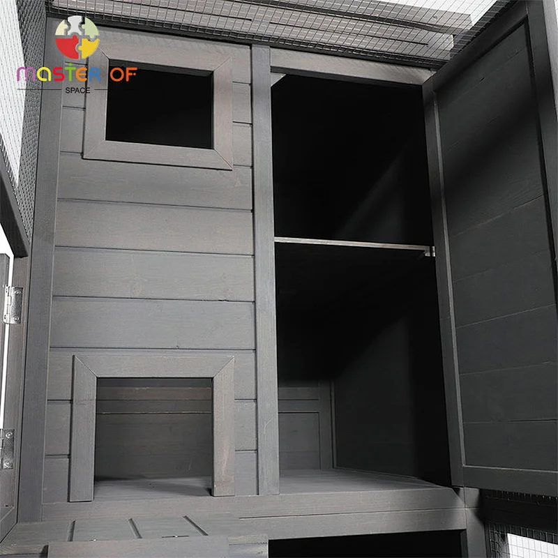 New Design Outdoor Backyard Pet House Wooden Big Size Cage For Cats W06F153