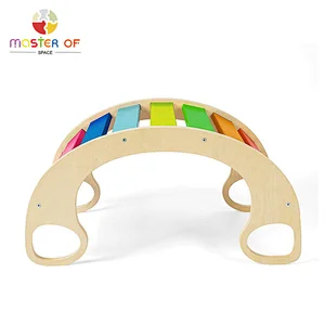 Safe indoor play centre wooden climbing cube for kids W01F041