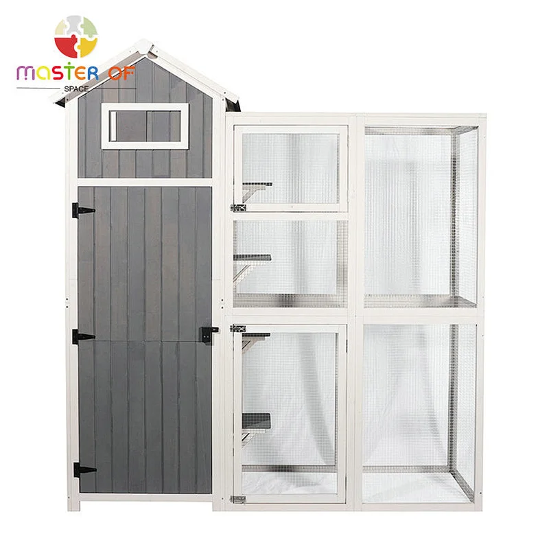 New Arriavl Wooden Storage Cat Cage Outdoor Big Size House For Pet W06F158