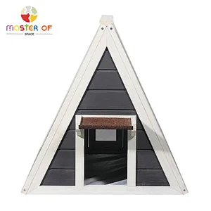 Modern Minimalist Stylish Outdoor Pet House Wooden Triangular Cat House W06F161