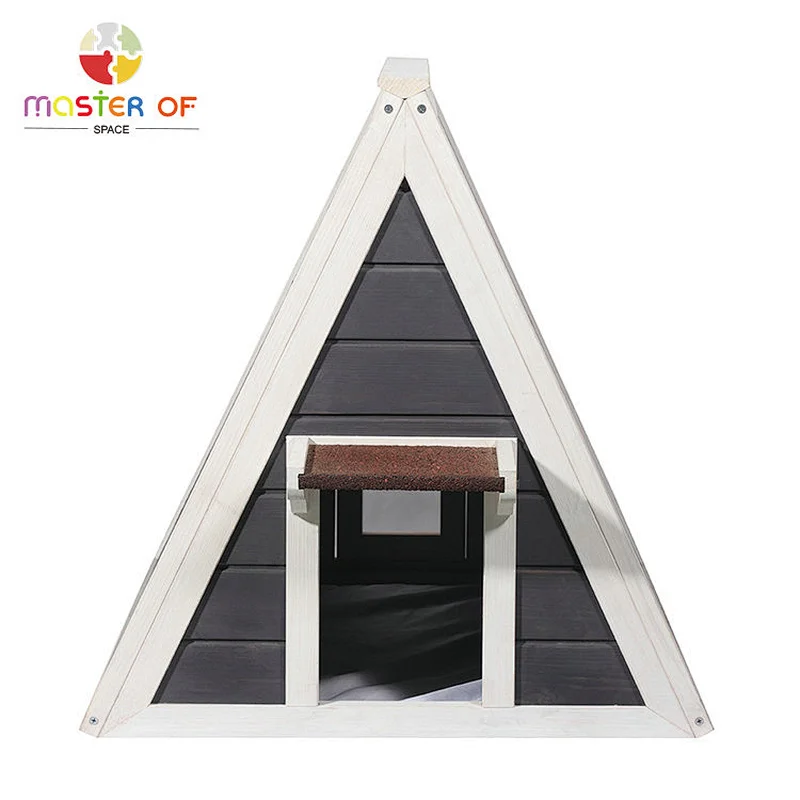 Modern Minimalist Stylish Outdoor Pet House Wooden Triangular Cat House W06F161